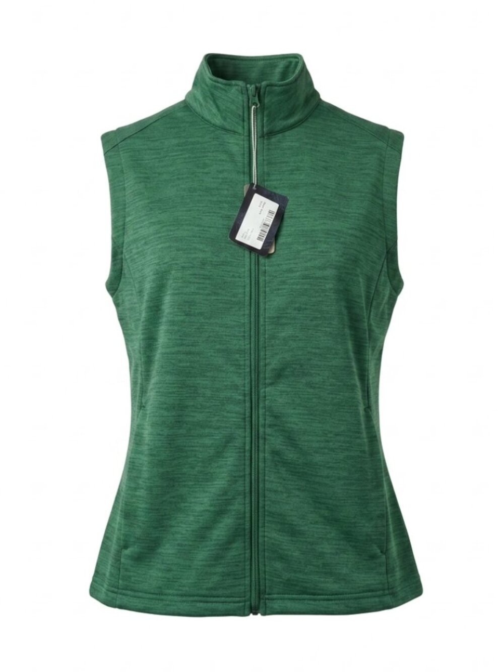 Devon & Jones - Green Sleeveless Zip-Up Vest - XL
